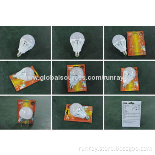 7W E26 LED Bulb, 85-265V AC, Epistar 5730 SMD Chip, 80Ra CRI, CE/RoHS, ISO9001 Factory